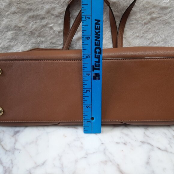 Coach F25205 Brown Tan Taylor Leather Alexis Caryall Tote - Picture 7 of 16